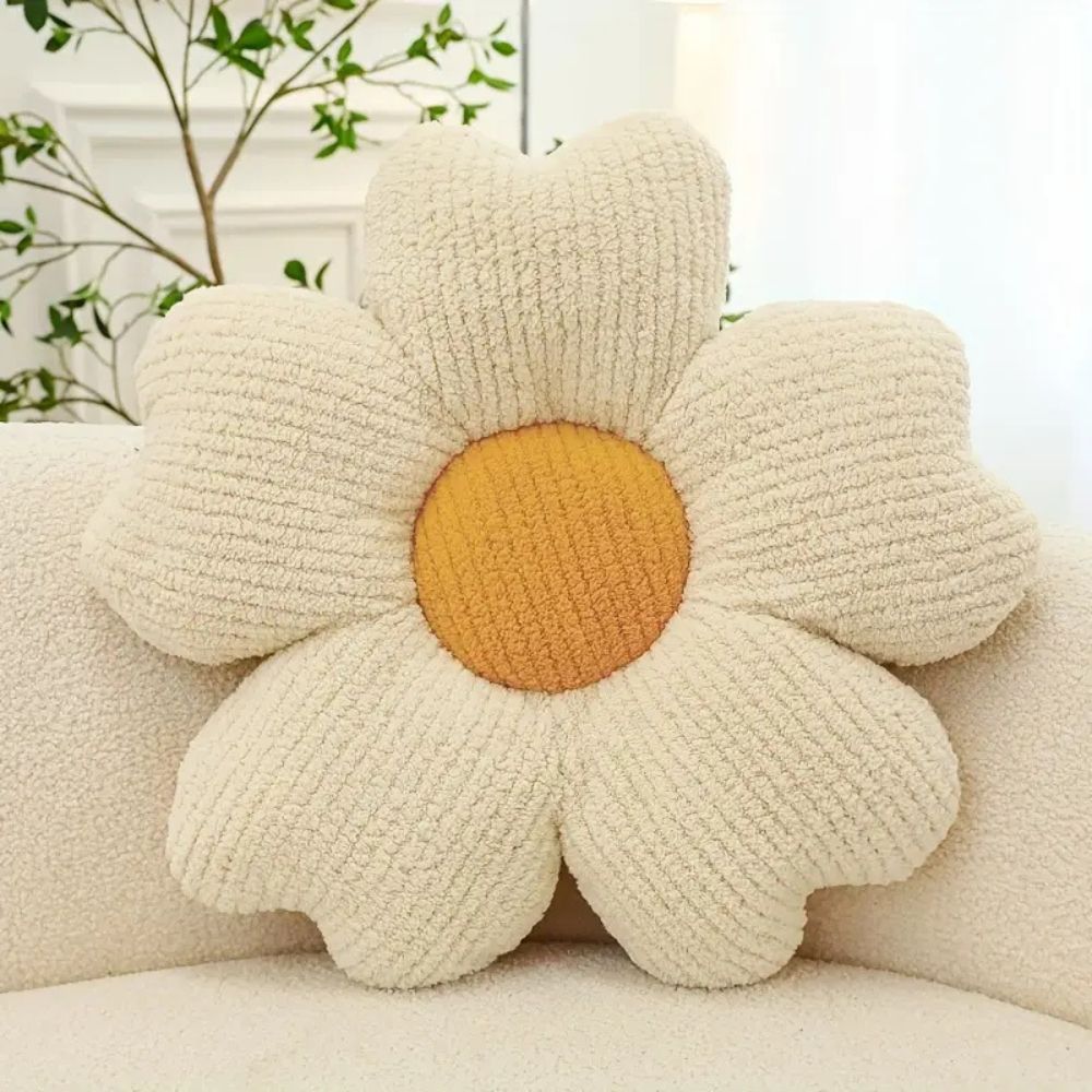 Flower Shaped Microfiber Cushion for Sofas and Chairs