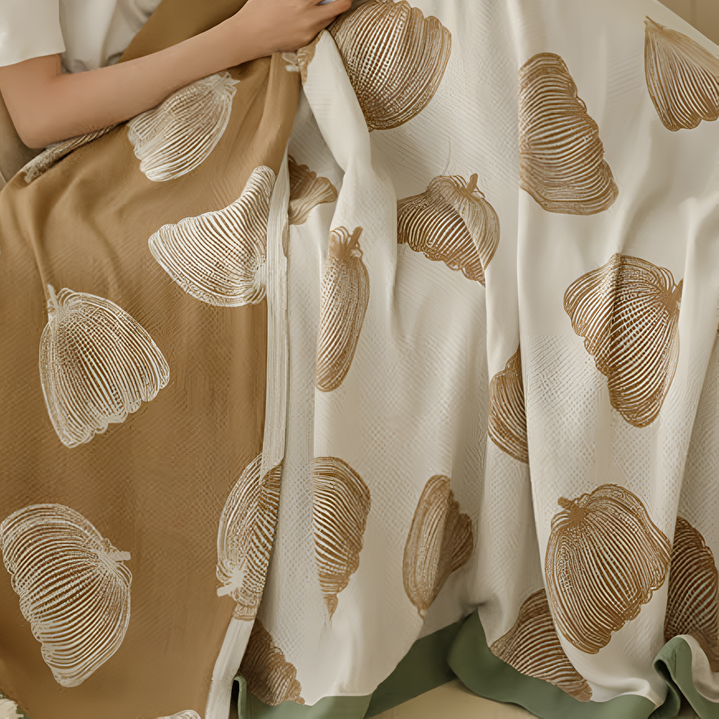 Pumpkin Print Bamboo Fiber Throw Blanket