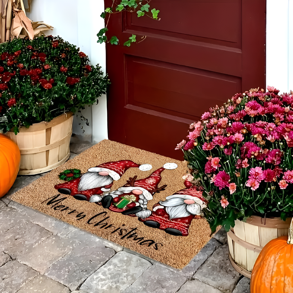 Gnome Wonderland Holiday Welcome Mat