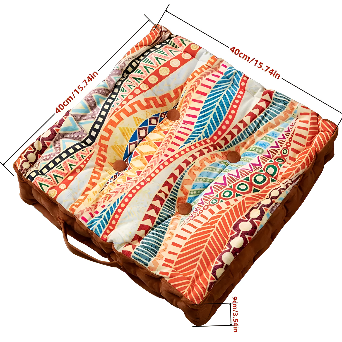 Vintage Velvet Tufted Floor Cushion