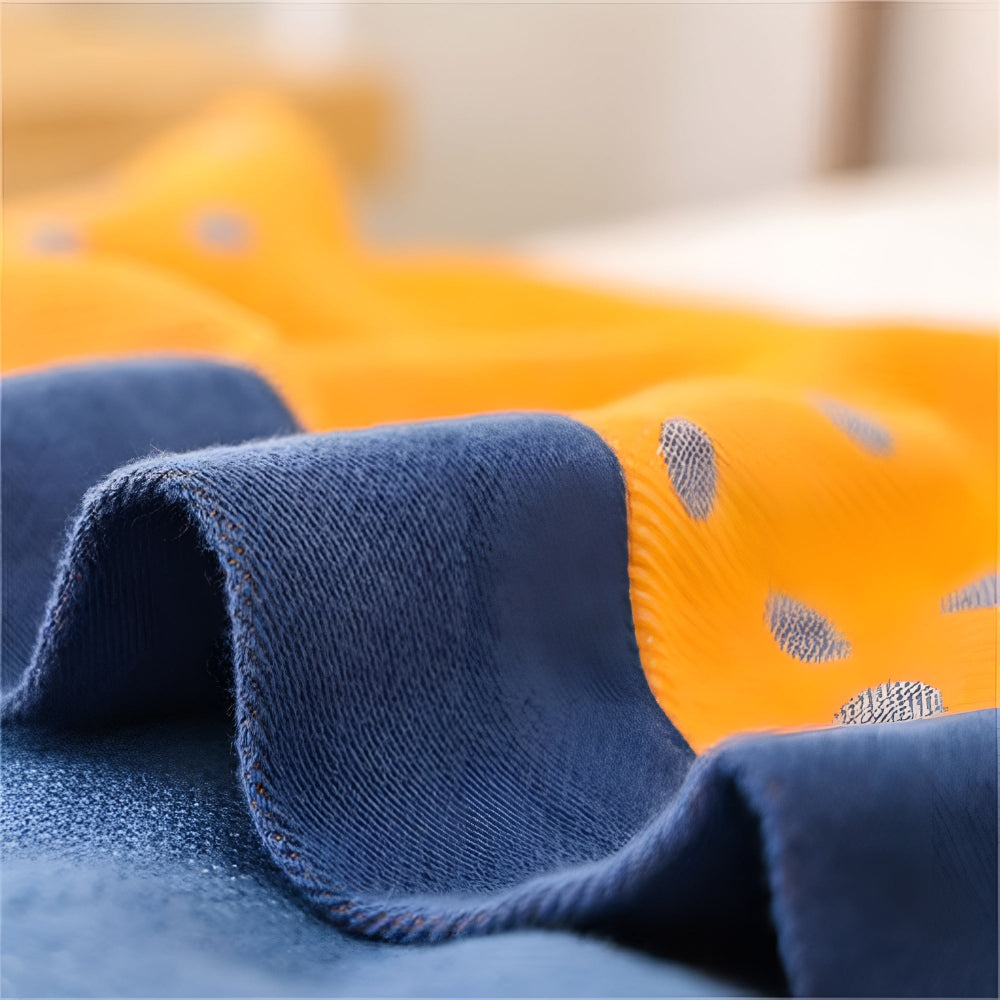 Floral Cotton Blanket with Lily Design