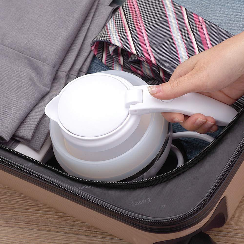Portable Foldable Silicone Travel Kettle with Universal Plug