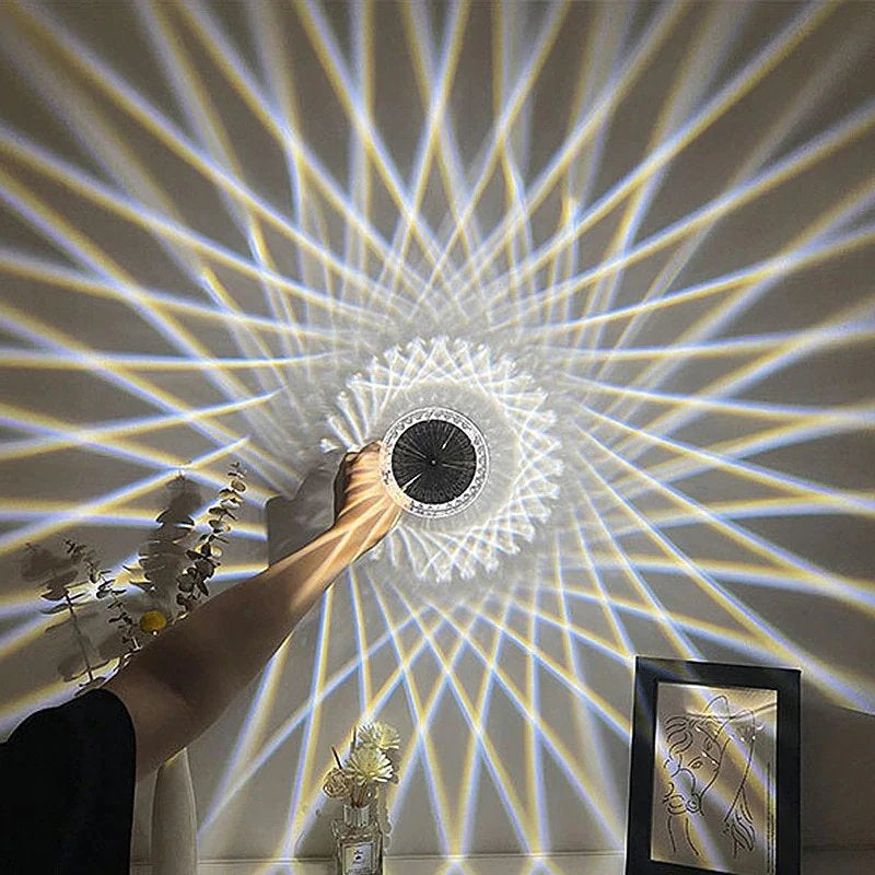 Touch Control Crystal Table Lamp with 3 RGB Colors