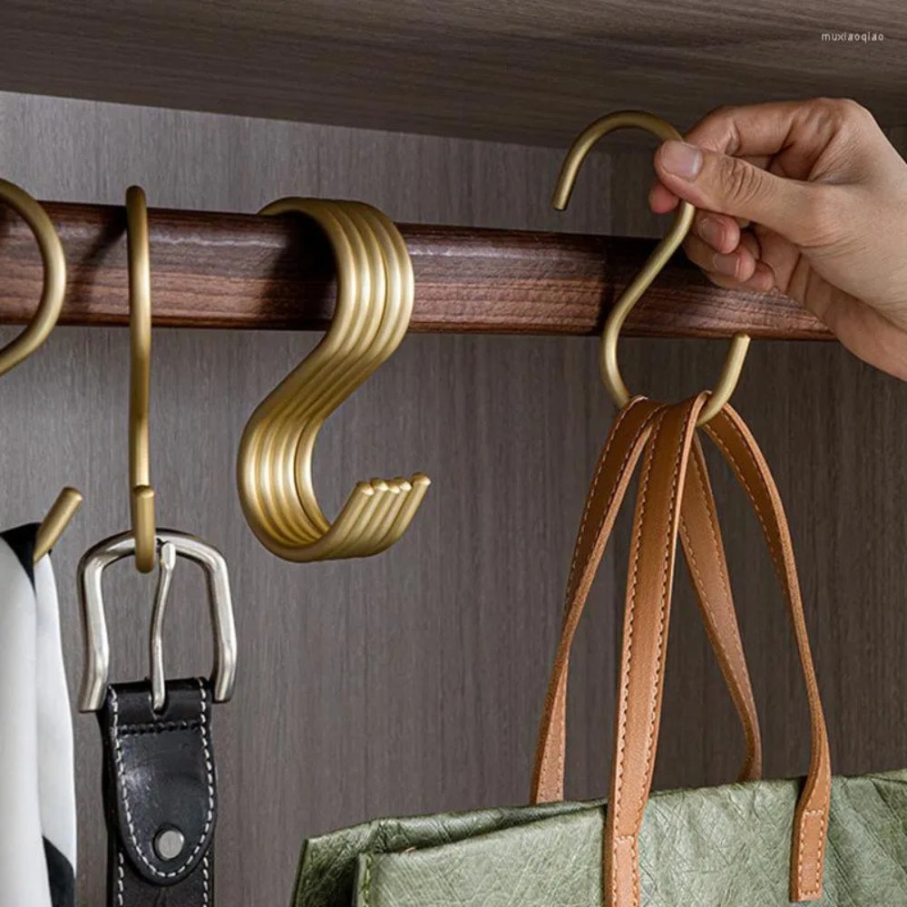 Durable S Hook Clothes Holders Set - 3 Heavy-Duty Organizers
