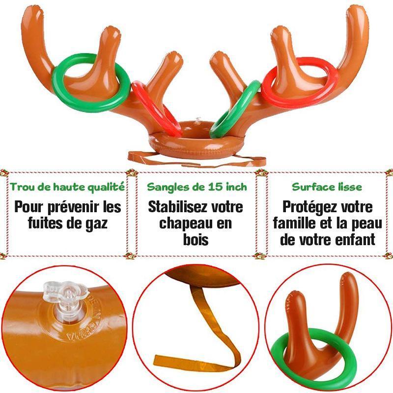 Inflatable Christmas Reindeer Ring Toss Game