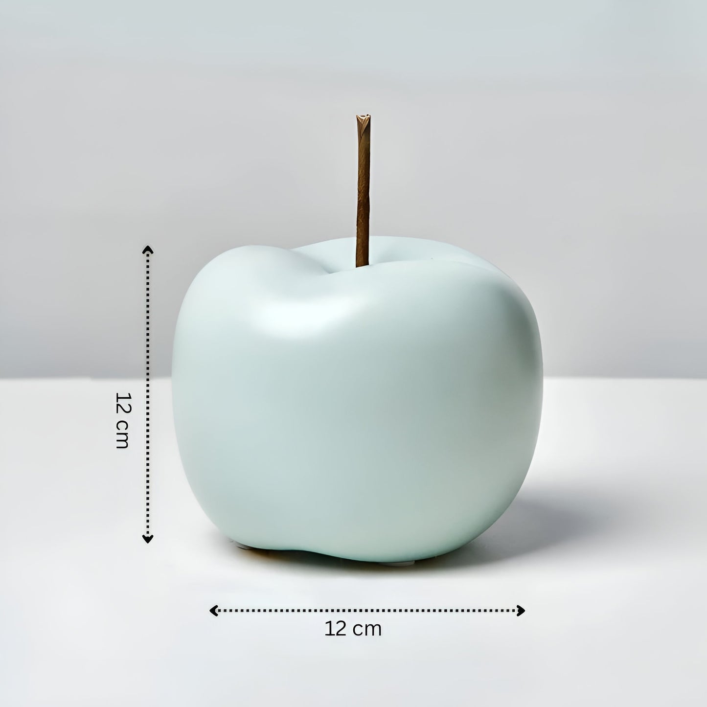 Pastel Apple Ceramic Ornament for Home Decor