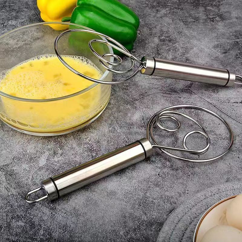 Ergonomic Stainless Steel Dough Whisk for Easy Mixing