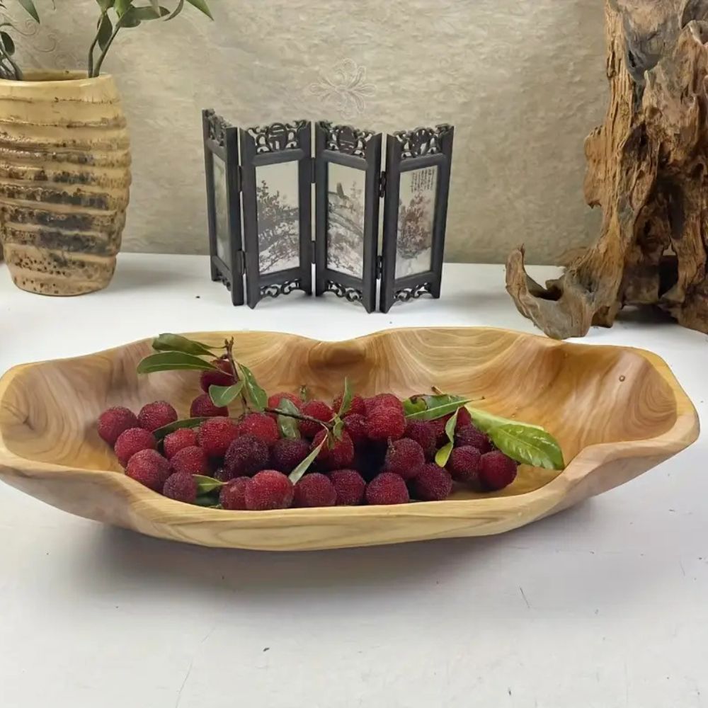 Rustic Mini Arc Wooden Serving Tray