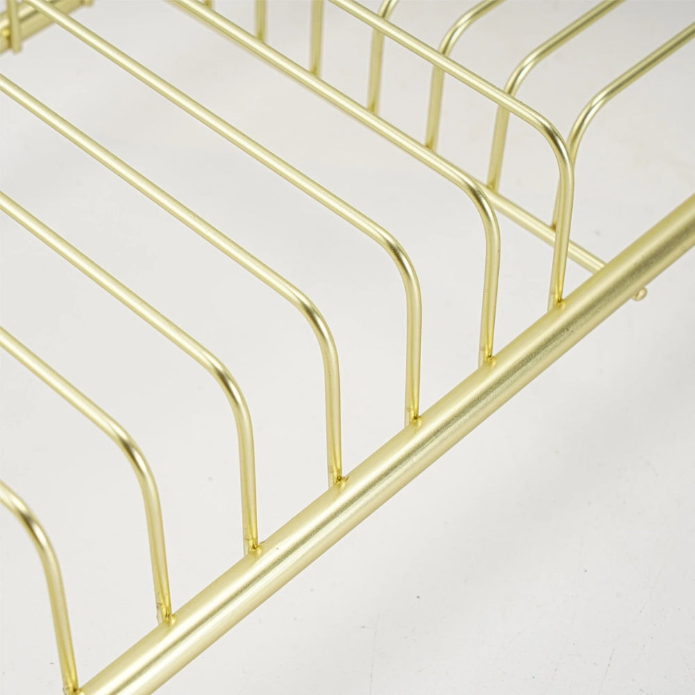 Adjustable Stainless Steel Bathtub Caddy Tray with Gold Finish