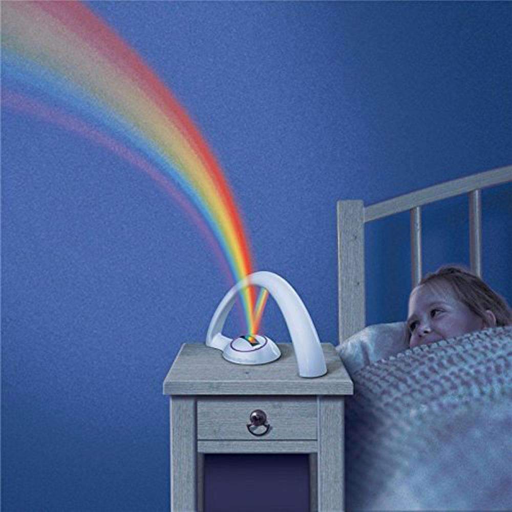 Rainbow LED Night Light Projector with Auto Shut-Off