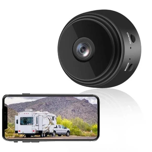 Wireless RV Backup Camera with 360° Rotating Mount and Night Vision
