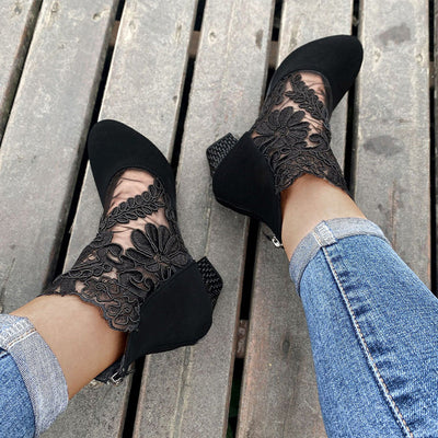 Zaylor - Lace Embellished Sandals