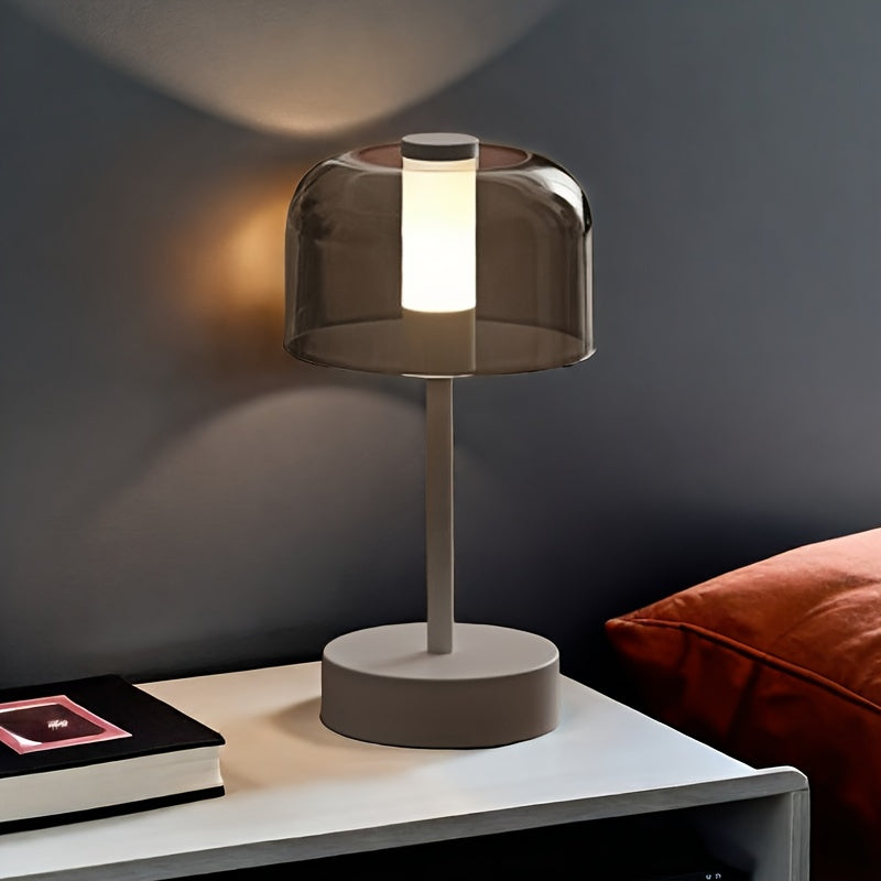 Vintage USB Rechargeable LED Table Lamp with Dimmable Touch Control