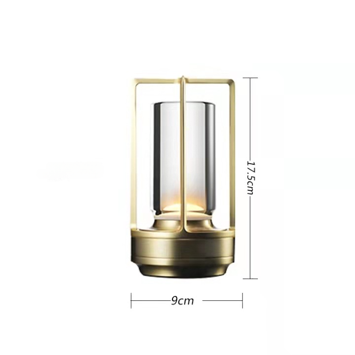 Cordless Dimmable Aluminum Table Lamp - Rechargeable Waterproof Desk Light