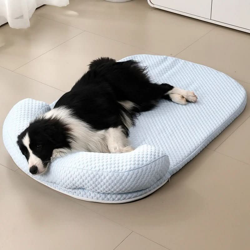 Cooling Mattress for Dogs and Cats - Breathable Silk Fabric, Soft Foam Filling