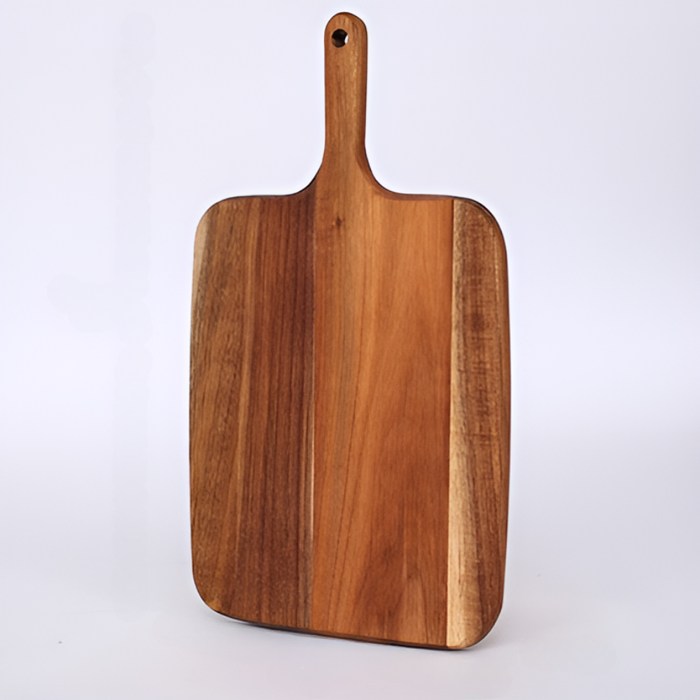 Solid Wood Serving Platter with Ergonomic Handle