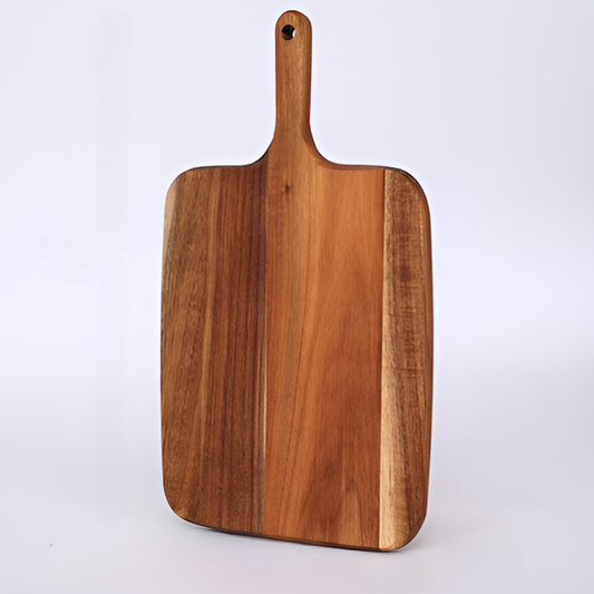 Solid Wood Serving Platter with Ergonomic Handle