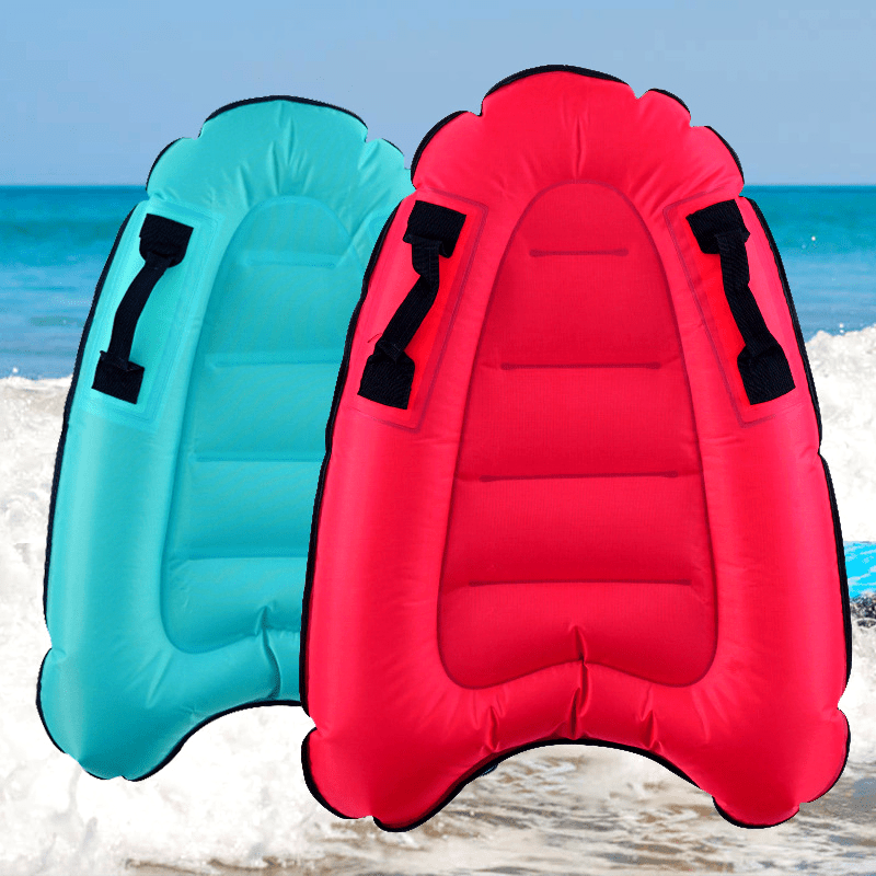 Inflatable Surf-Style Kickboard with Handles for Pool and Beach