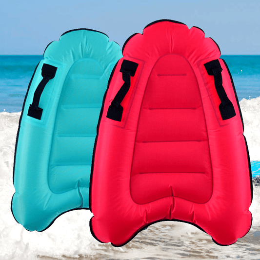 Inflatable Surf-Style Kickboard with Handles for Pool and Beach