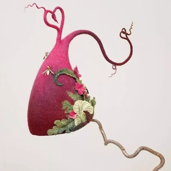 Handmade Felt Witch Hat for Halloween Party