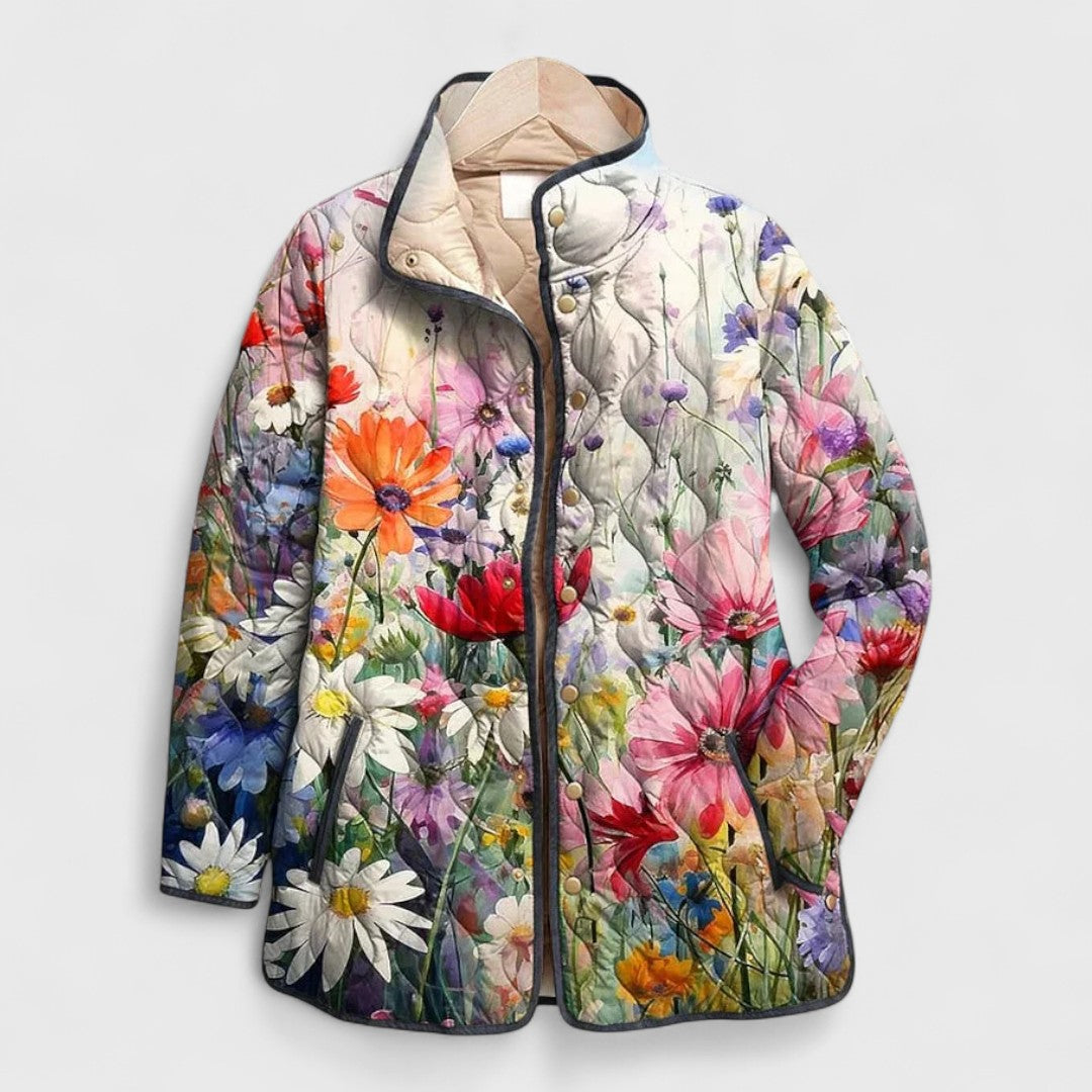 Holly | Quilted Floral Jacket