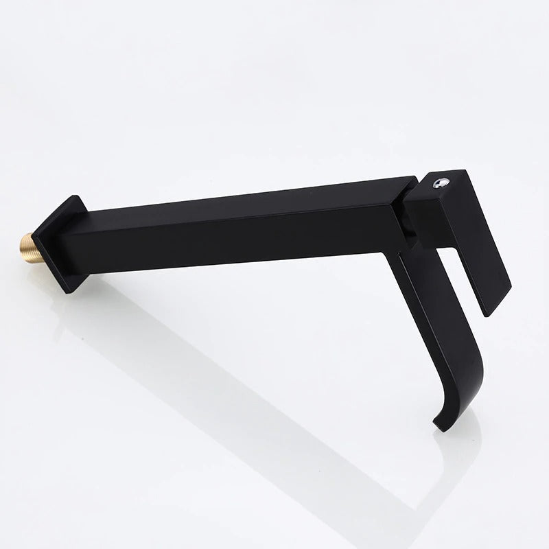 Matte Black Single Handle Cold Water Faucet for Sink