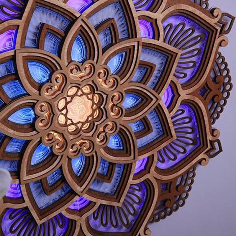 Mandala LED Night Light Wall Lamp