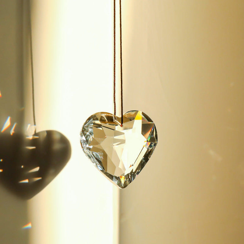 Heart-Shaped K9 Crystal Sun Catcher Prism