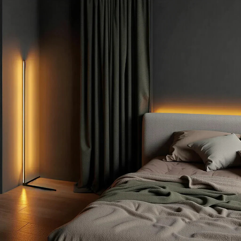 Minimalist Adjustable LED Floor Lamp with Remote Control