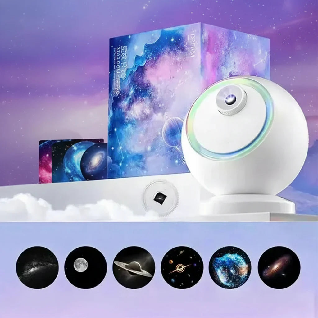 Galaxy Star Projector with Bluetooth Speaker and 360° Rotation