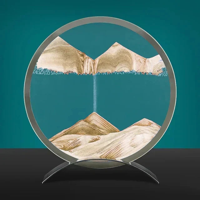 Dynamic Sand Art Table Lamp with Customizable Speed and Gentle Illumination