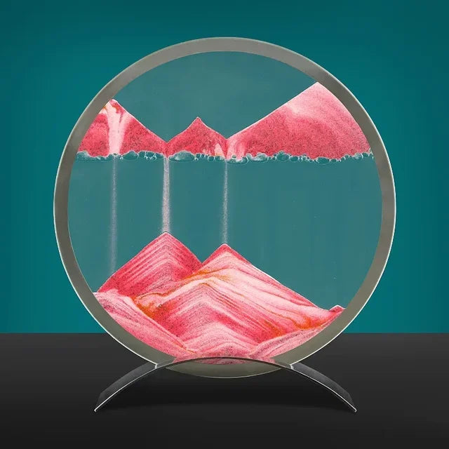 Dynamic Sand Art Table Lamp with Customizable Speed and Gentle Illumination