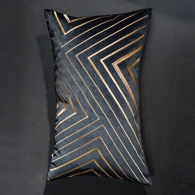 Luxurious Velvet Geometric Pillowcases - Elegant Home Decor