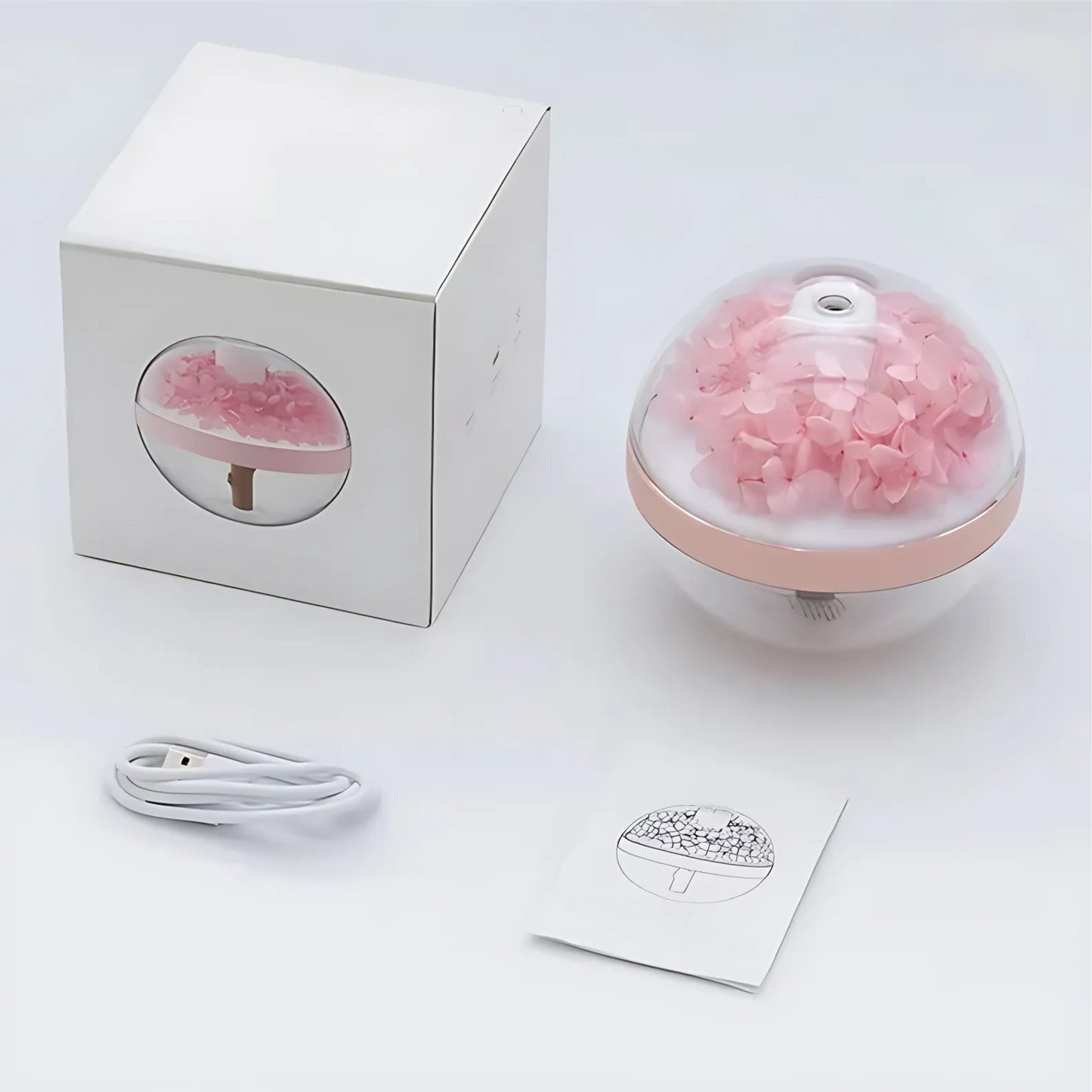 Ultrasonic Essential Oil Diffuser Humidifier with LED Night Light