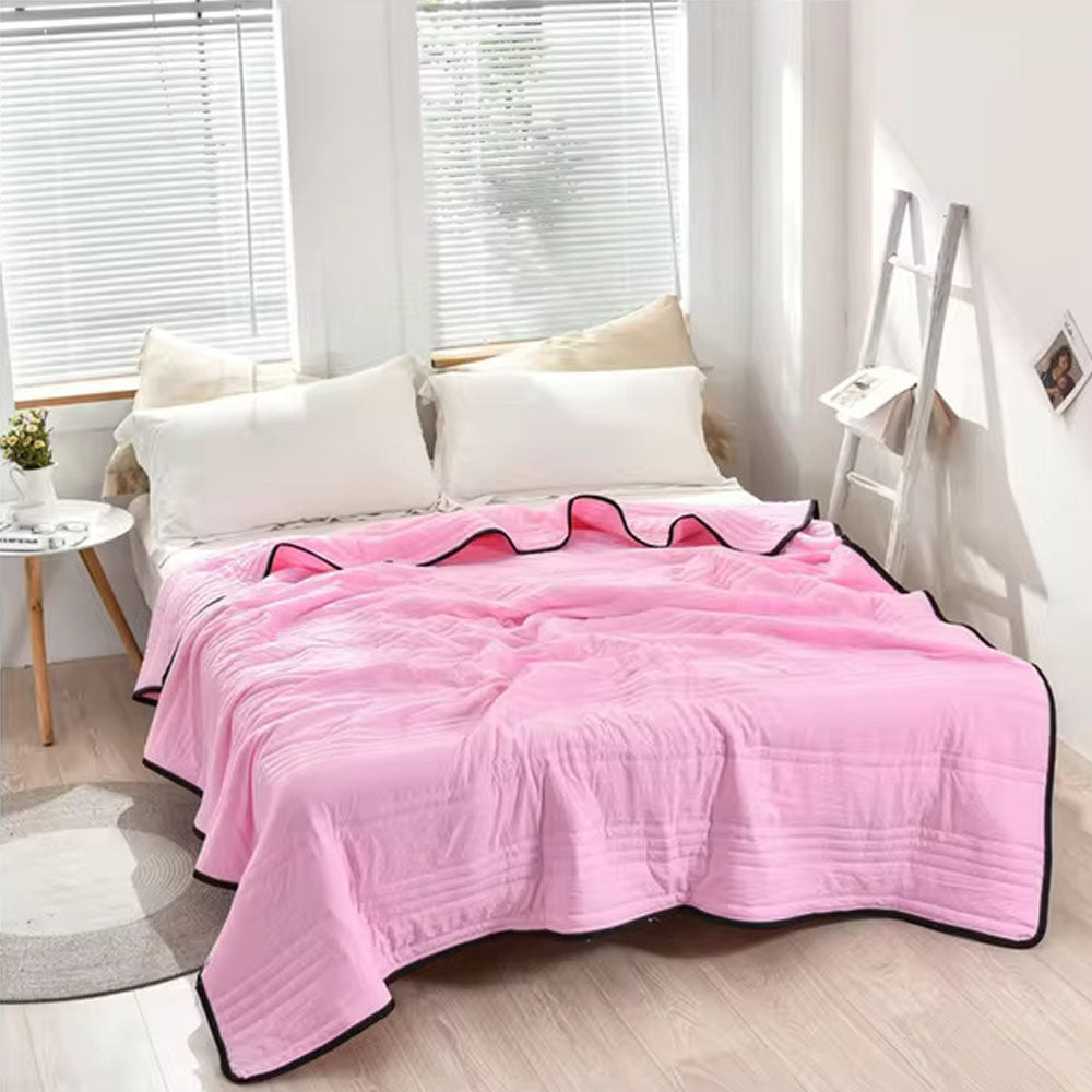 Cooling Blanket for Hot Sleepers - Soft, Moisture-Wicking Comfort