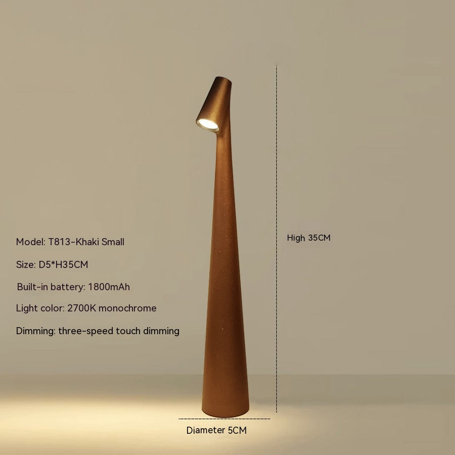 Rechargeable Modern LED Table Lamp - Cordless Metal Light
