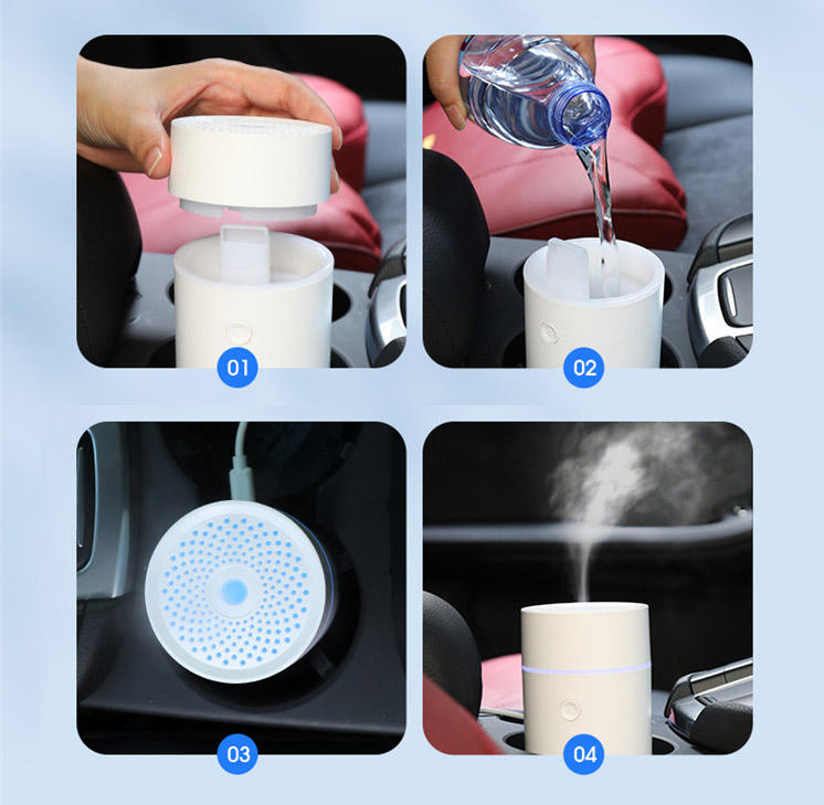 Ultrasonic Aroma Diffuser with Color-Changing LED Light
