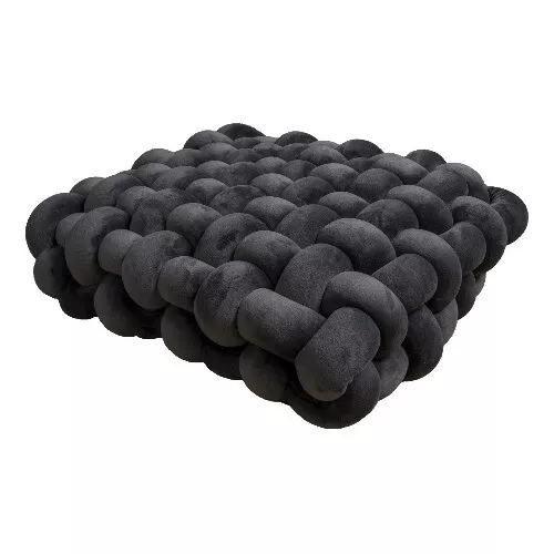 Handcrafted Nordic Knot Pillow - Soft Plush Accent Cushion