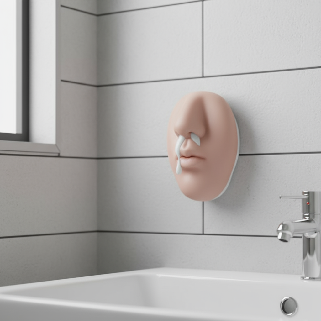 Realistic Nose Wall-Mount Soap Dispenser Silicone Prank Gadget