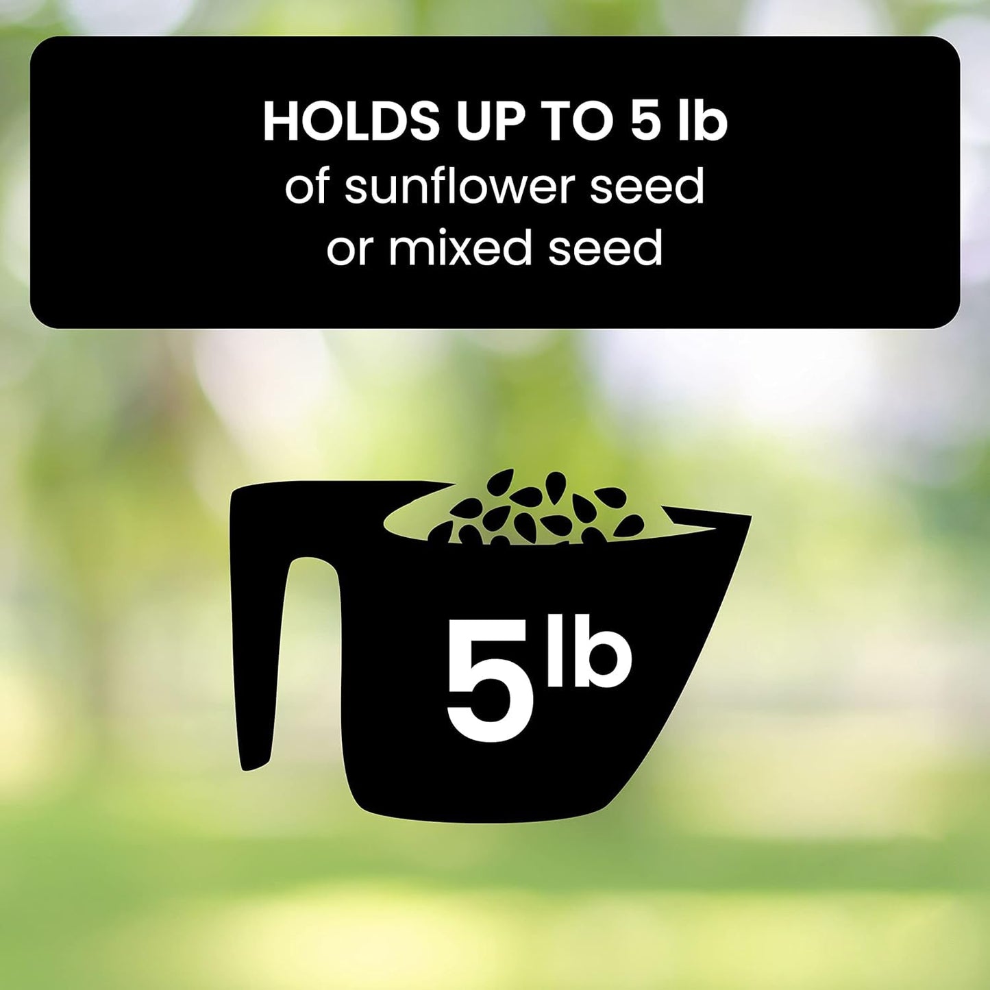 Squirrel-Proof Metal Wild Bird Feeder with Weight-Activated Perch