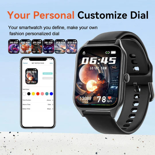 Non-Invasive Blood Glucose Monitoring Smartwatch with Fitness Tracking