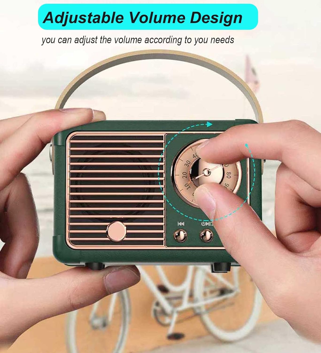 Retro Bluetooth Speaker with Vintage Design and Superior Sound Quality