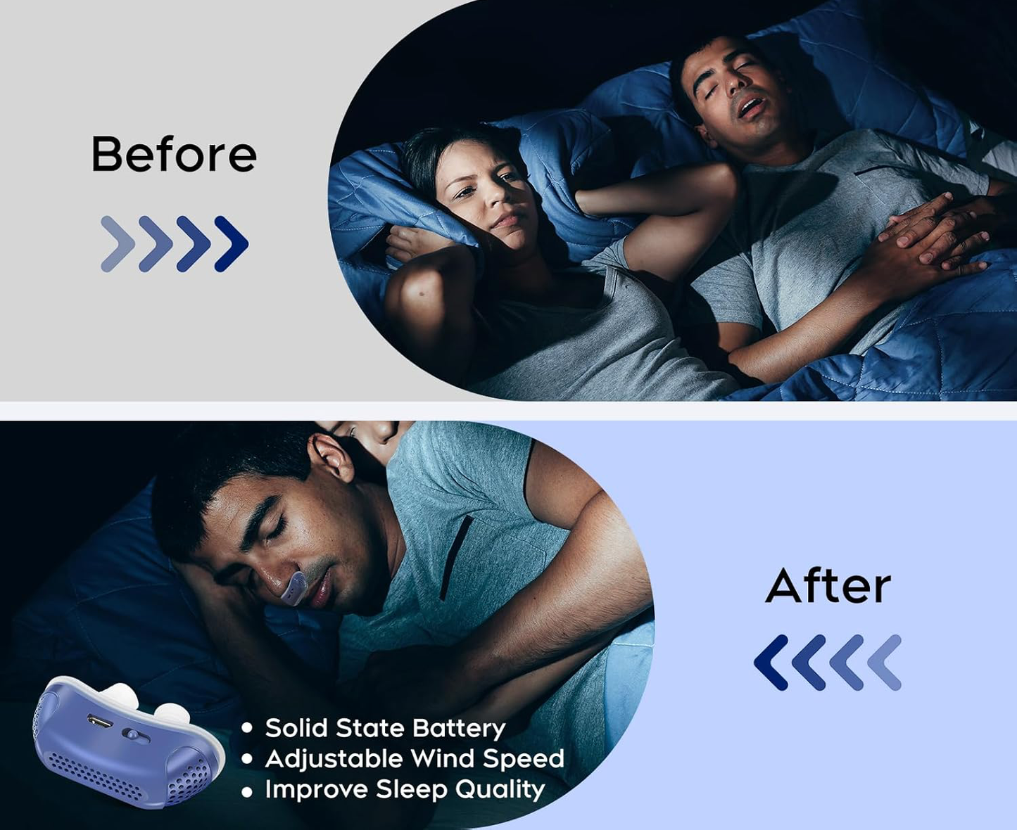 Micro CPAP Sleep Apnea Device - Portable Anti-Snoring Solution