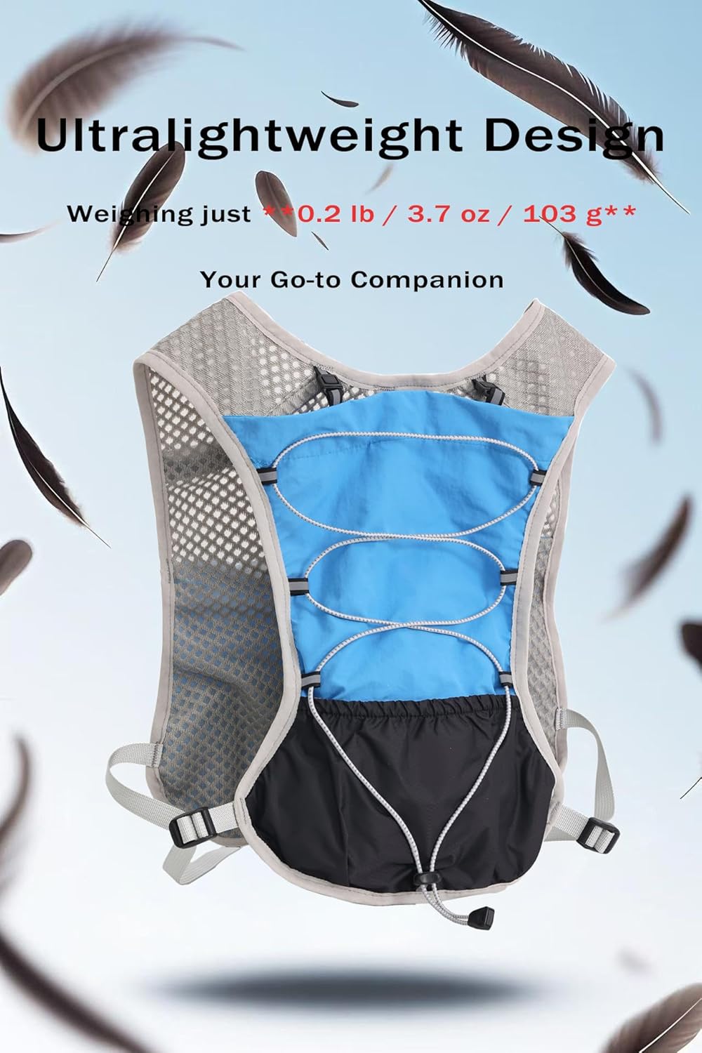 Ultra-Light Hydration Running Vest with 2L Bladder