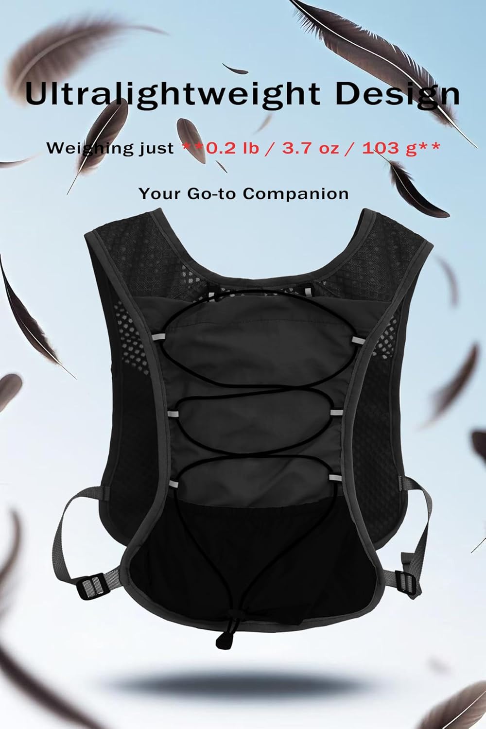 Ultra-Light Hydration Running Vest with 2L Bladder
