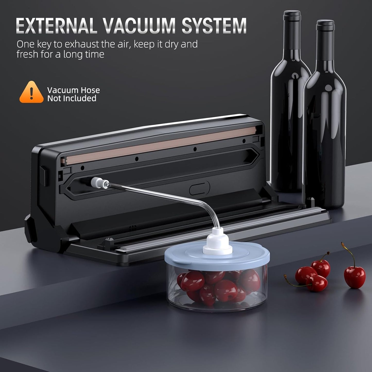 8-in-1 Vacuum Sealer with Built-in Cutter and 15 Bags