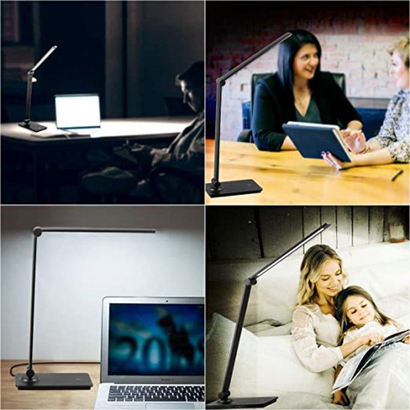 Dimmable LED Desk Lamp with Touch Control and Adjustable Arm