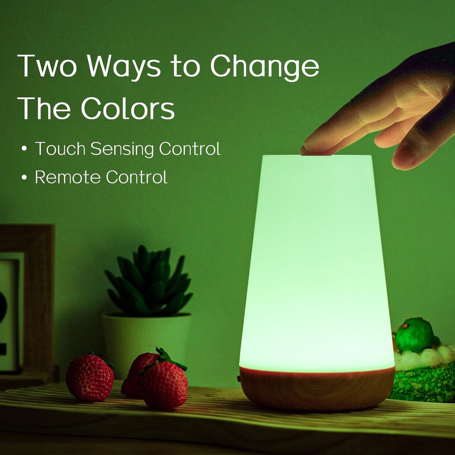 LED Touch Bedside Lamp with 13 RGB Colors and Remote Control