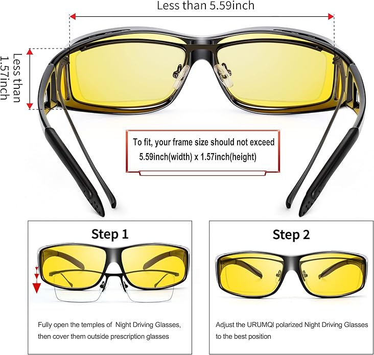 Polarized Night Driving Glasses with Anti-Glare Lenses