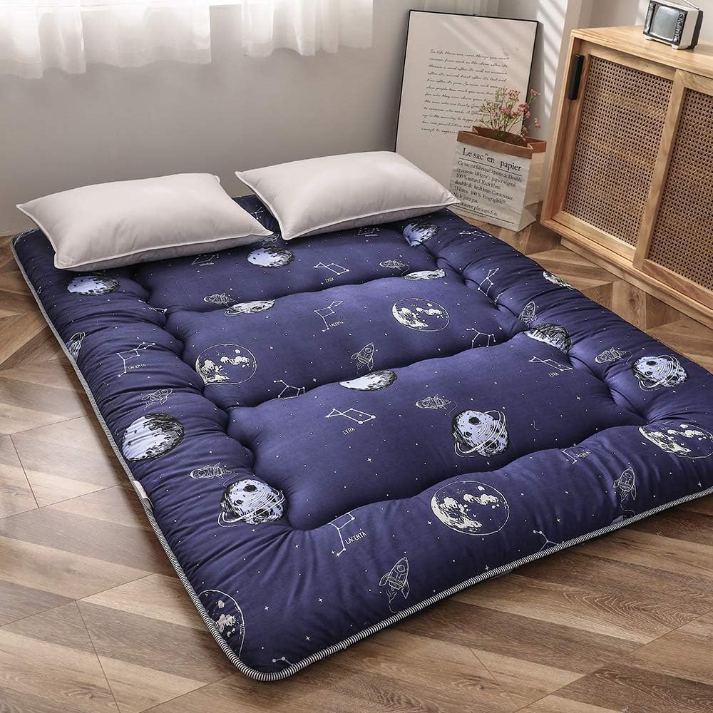Foldable Japanese Futon Mattress with Memory Foam Support
